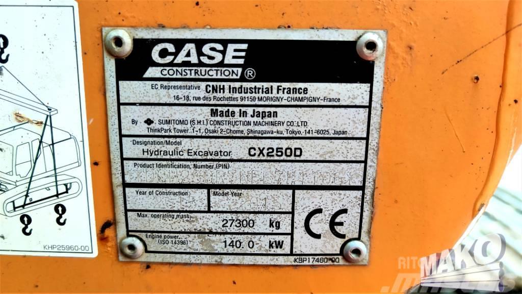 CASE CX 250 D Rupsgraafmachines