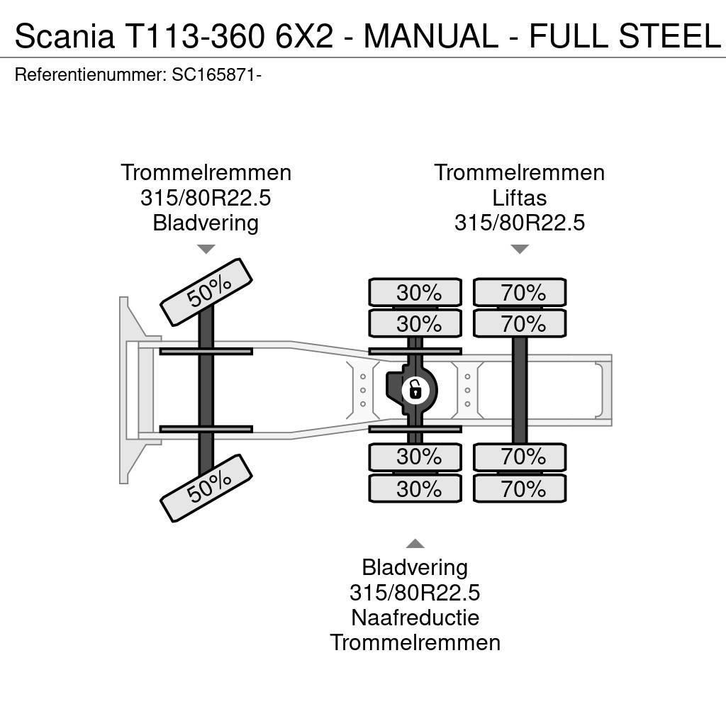 Scania T113-360 6X2 - MANUAL - FULL STEEL Trekkers