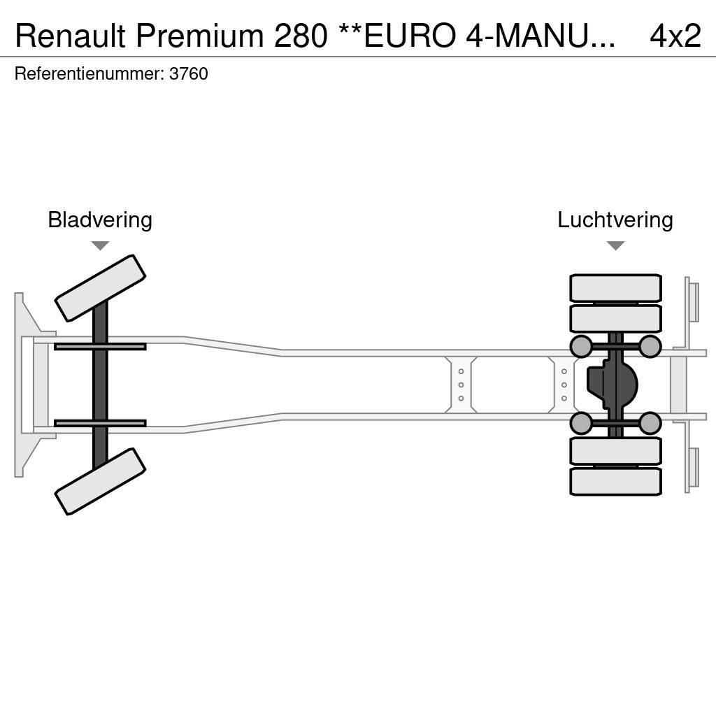 Renault Premium 280 **EURO 4-MANUAL GEARBOX** Platte bakwagens