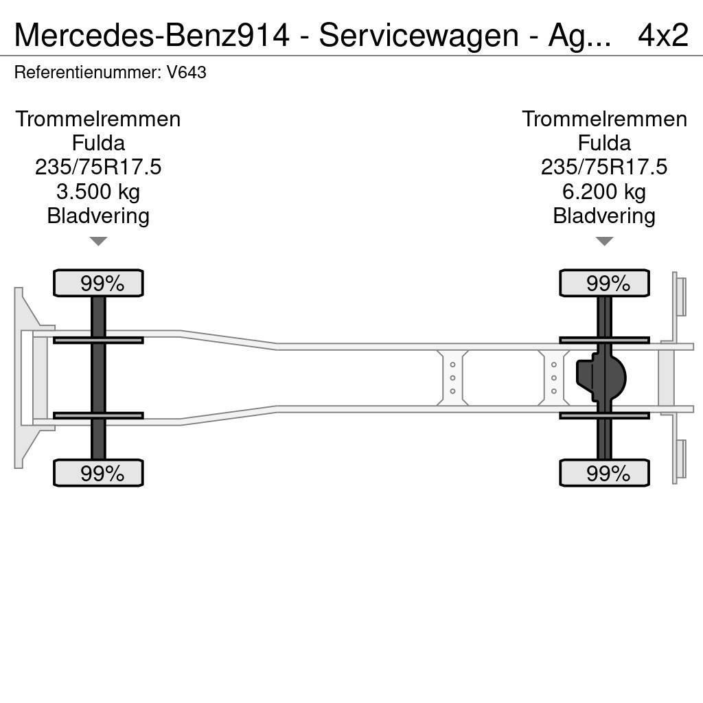 Mercedes-Benz 914 - Servicewagen - Agregaat 440 uur - 31.565km - Brandweerwagens