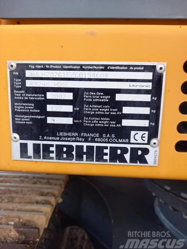 Liebherr R 924 B HD S L LITROIC Rupsgraafmachines