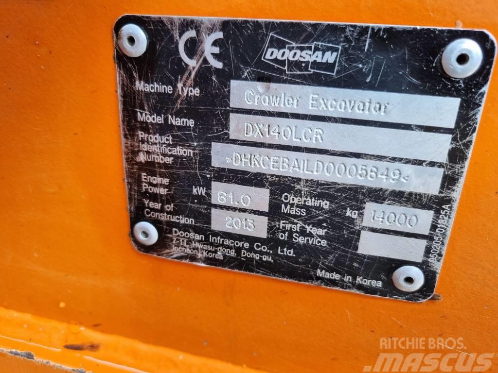 Doosan DX 140 LCR Graafmachines voor de bosbouw