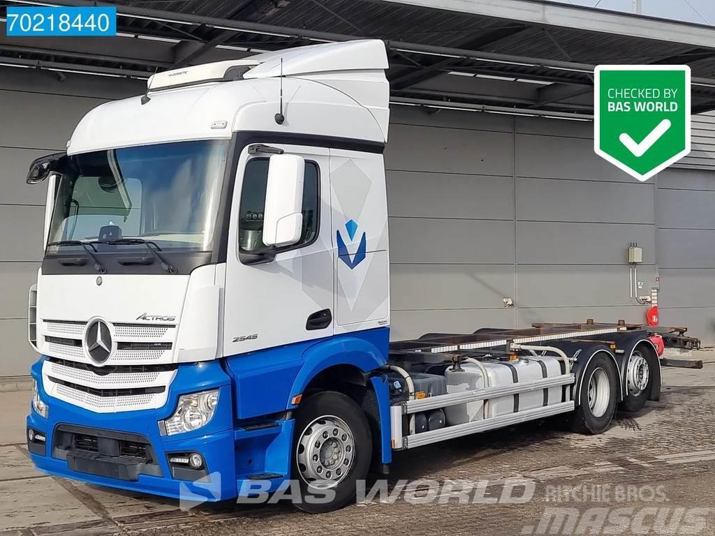 Mercedes-Benz Actros 2545 6X2 StreamSpace Liftachse Euro 6 Containertrucks met kabelsysteem