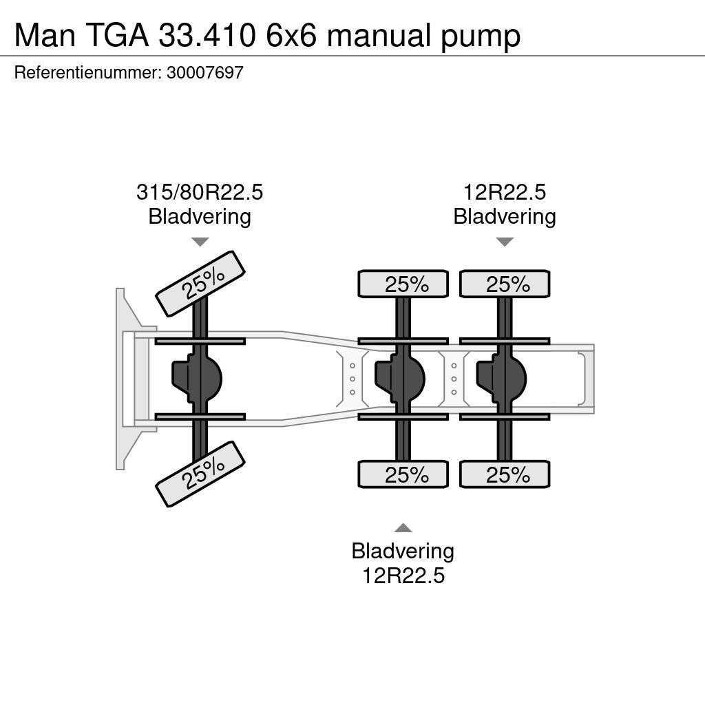 MAN TGA 33.410 6x6 manual pump Trekkers