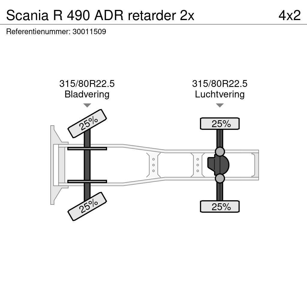 Scania R 490 ADR retarder 2x Trekkers
