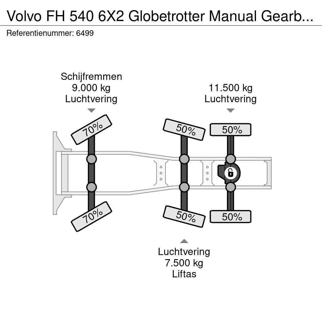 Volvo FH 540 6X2 Globetrotter Manual Gearbox Hydraulic N Trekkers