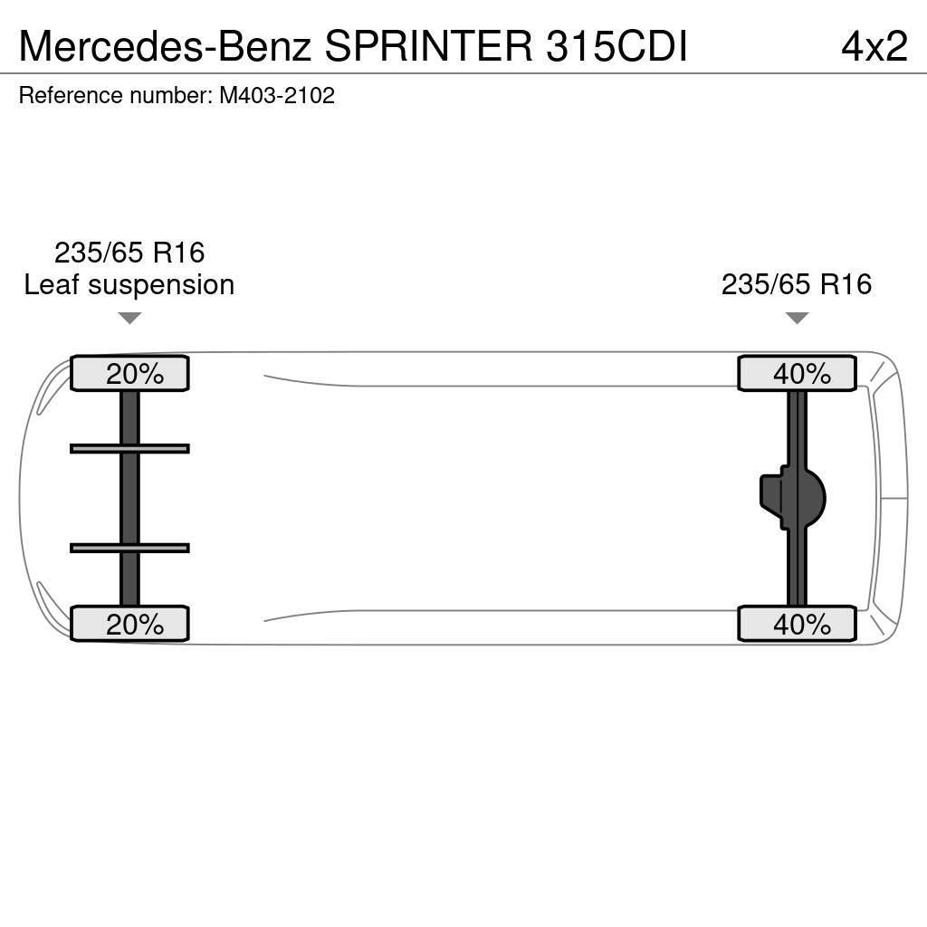 Mercedes-Benz Sprinter 315CDI Gesloten bedrijfswagens
