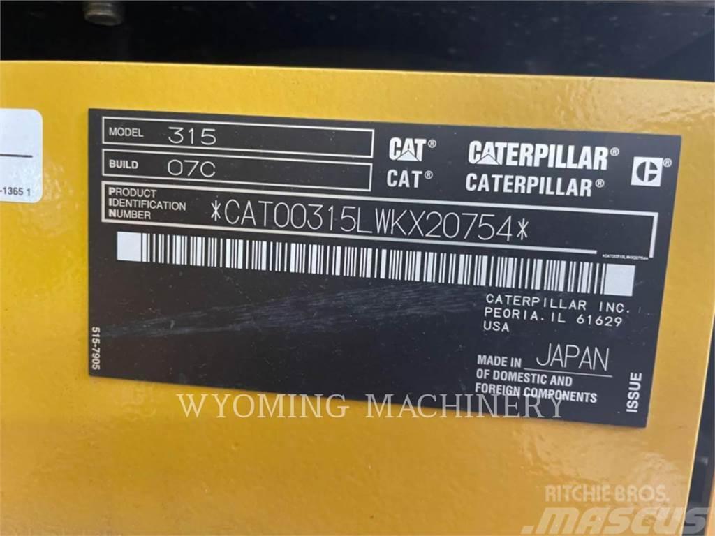 CAT 315 Rupsgraafmachines