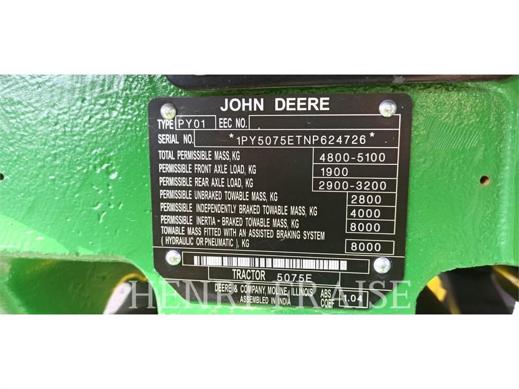 John Deere 5075E Tractoren