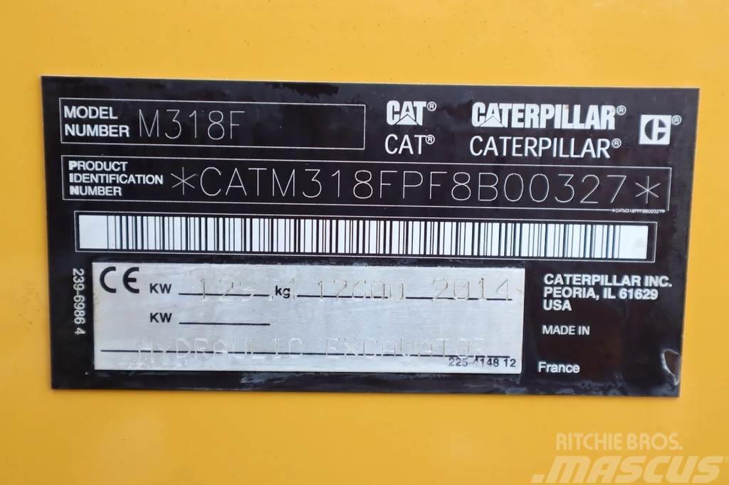 CAT M318 F | ROTOTILT | BUCKET | TRAILER HYDR | BSS Wielgraafmachines
