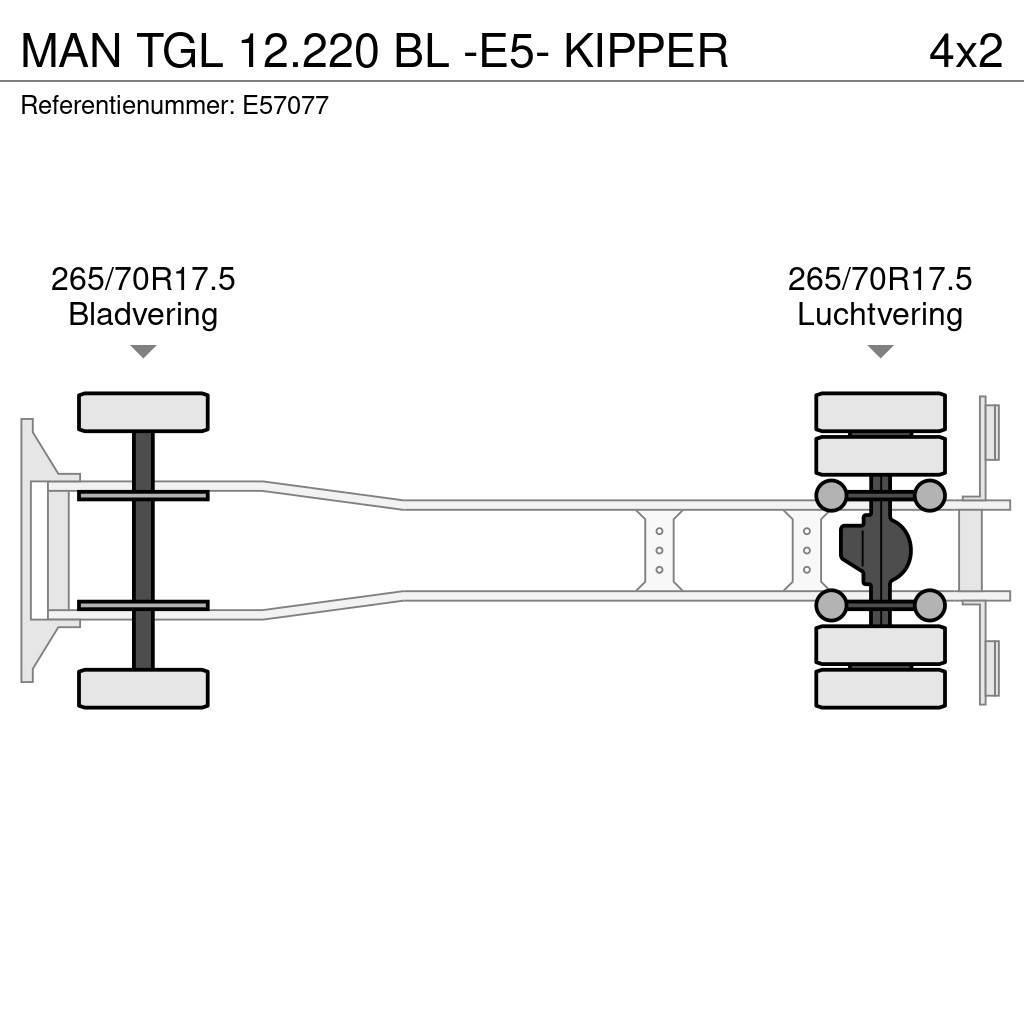 MAN TGL 12.220 BL -E5- KIPPER Kipper
