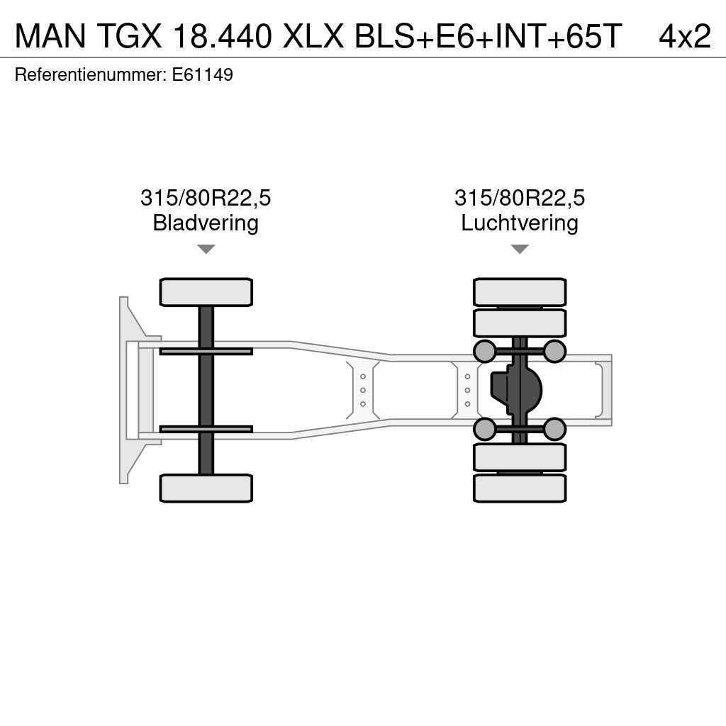MAN TGX 18.440 XLX BLS+E6+INT+65T Trekkers