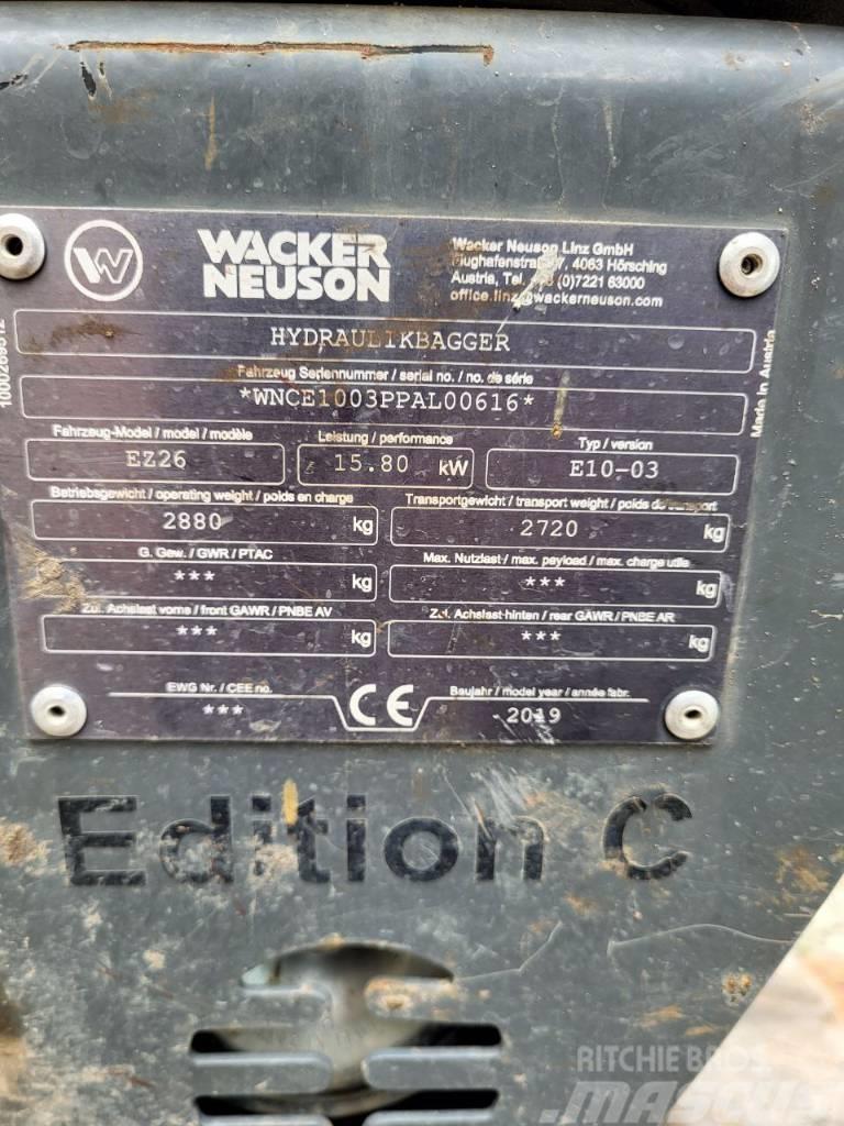 Wacker Neuson EZ 26 Minigraafmachines < 7t