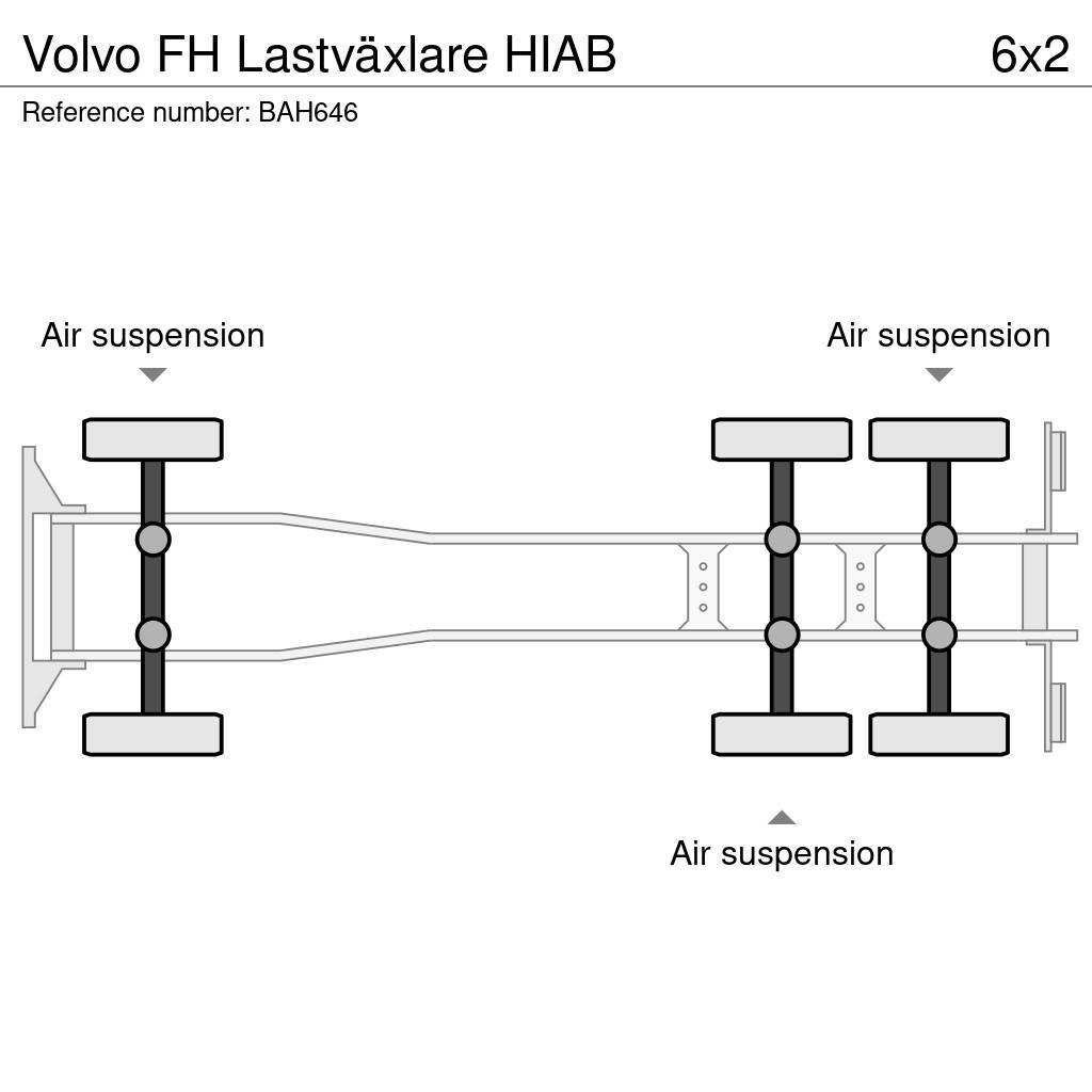 Volvo FH Lastväxlare HIAB Vrachtwagen met containersysteem