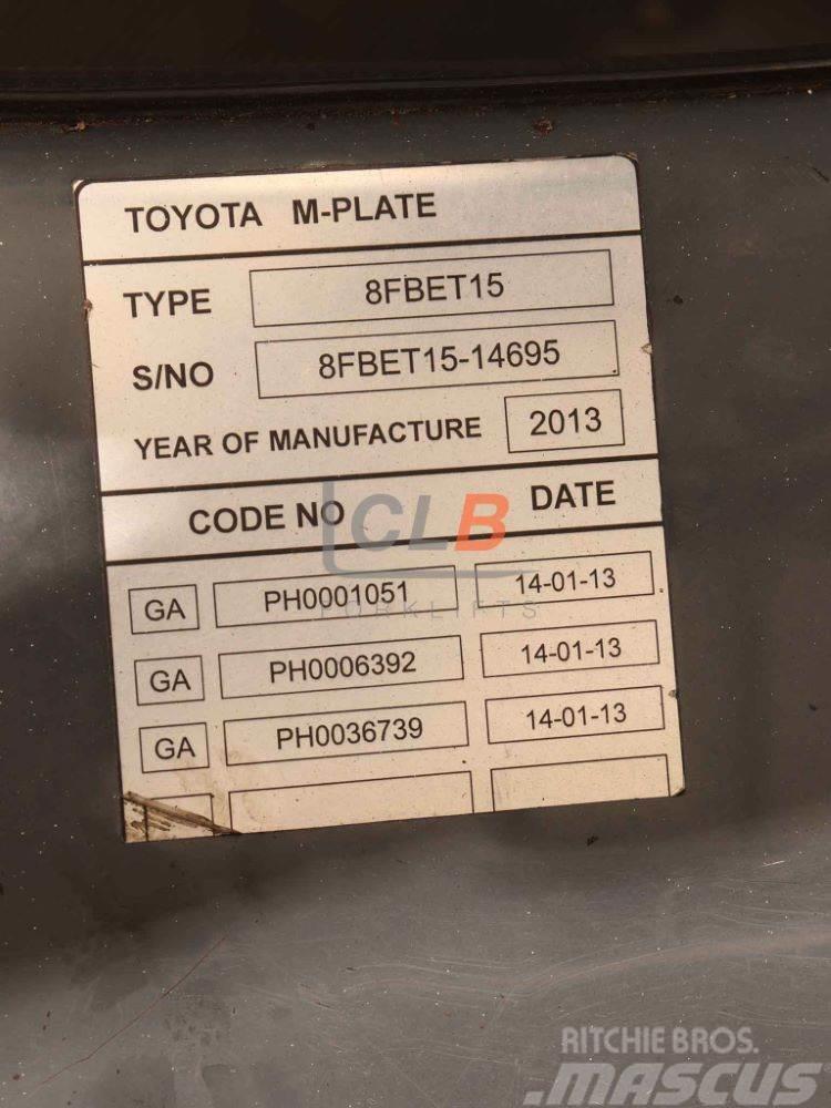 Toyota 8 FBET 15 Heftrucks overige