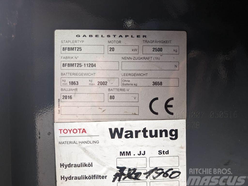 Toyota 8FBMT25 Elektrische heftrucks