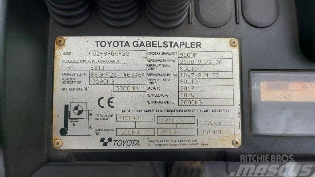 Toyota 8FGKF20 // SS // 1.404 Std. LPG heftrucks