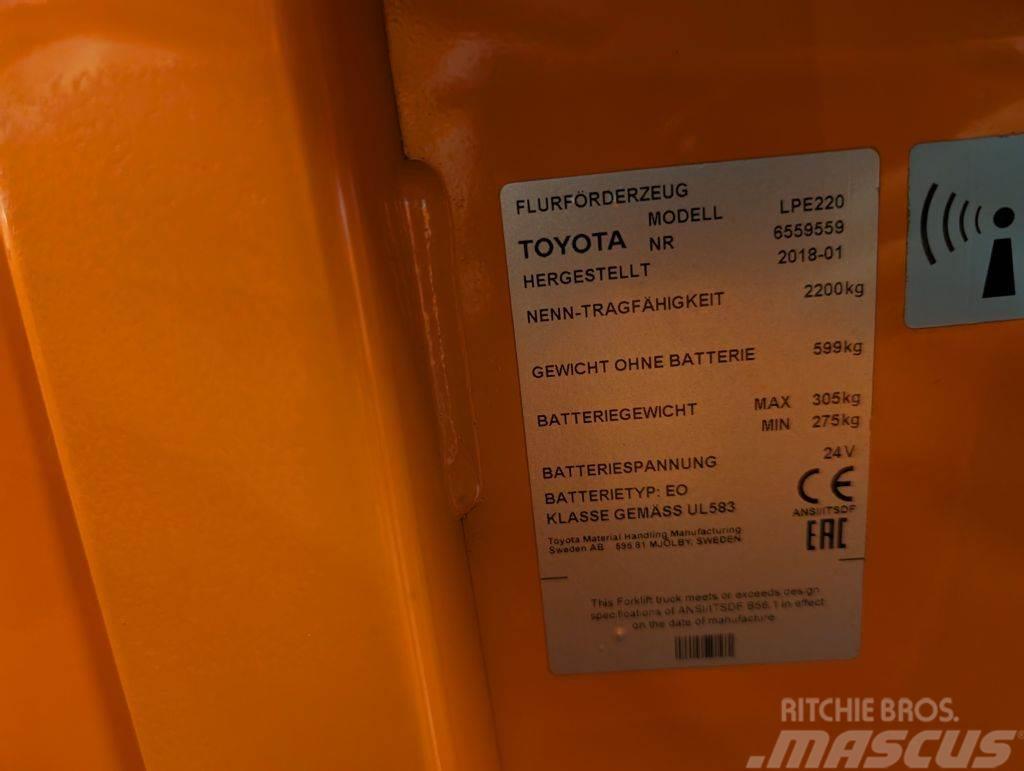Toyota LPE 220 // Batterie 2020 // 3810 Std. // Initialhu Orderpicker voor laag niveau