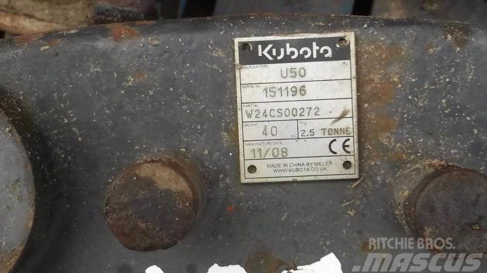  Quick Hitch - 45 mm pins - Kubota U50 2.5 tonne £3 Overige componenten