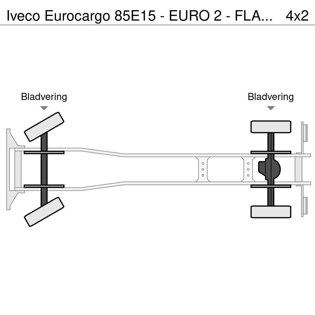 Iveco Eurocargo 85E15 - EURO 2 - FLATBED Platte bakwagens