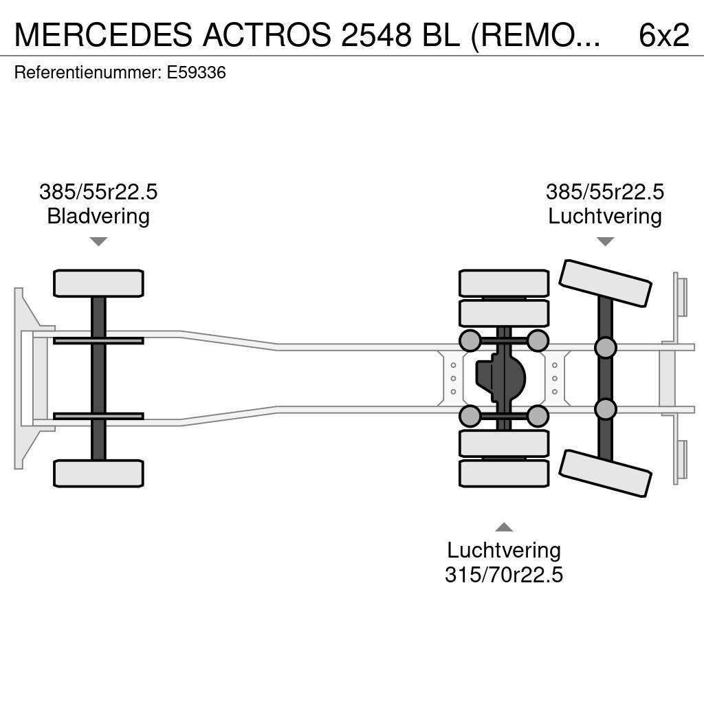 Mercedes-Benz ACTROS 2548 BL (REMORQUE:+6.000€) Schuifzeilopbouw