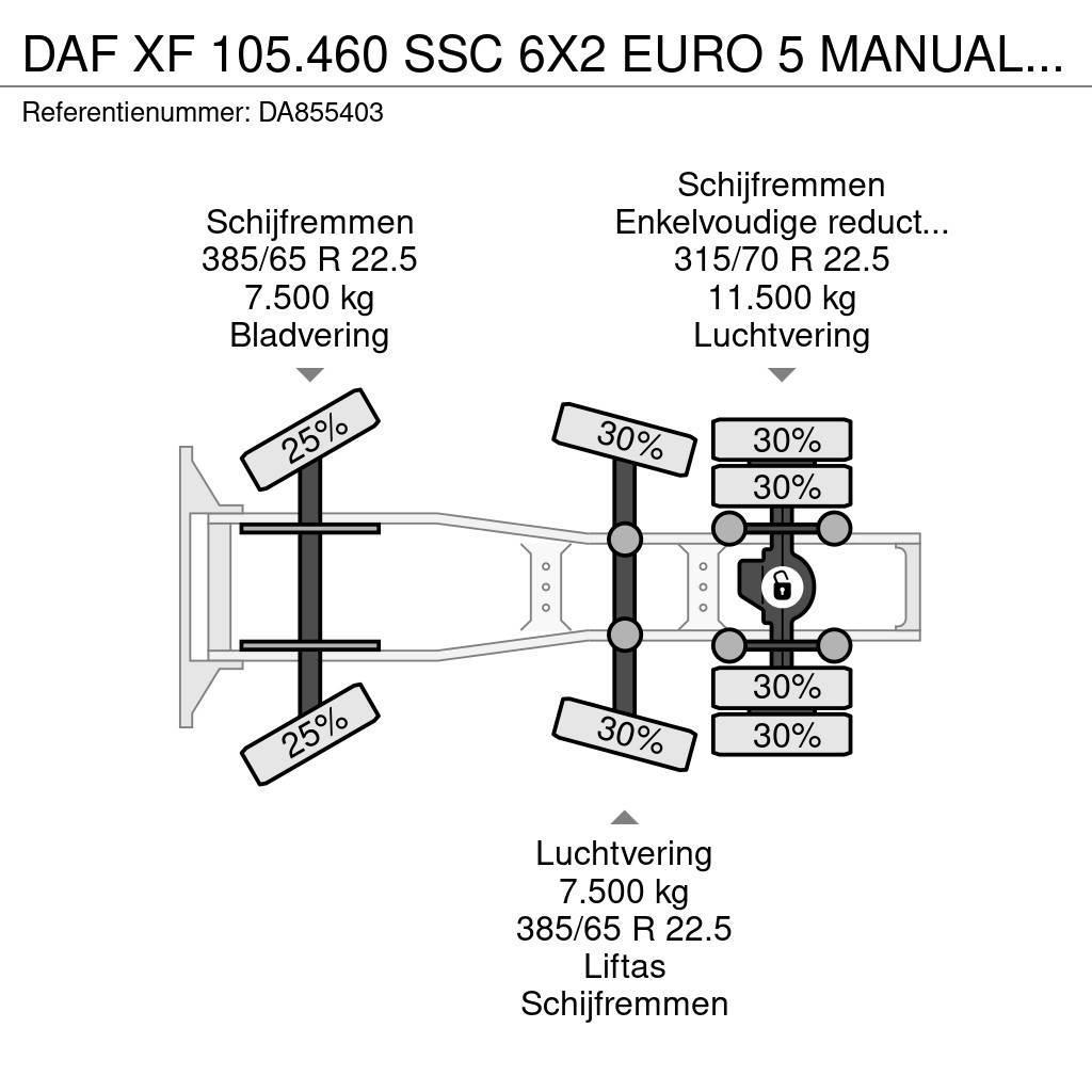 DAF XF 105.460 SSC 6X2 EURO 5 MANUAL GEARBOX Trekkers
