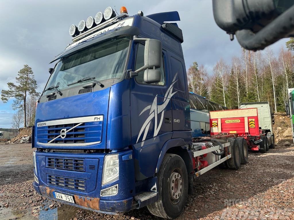 Volvo FH-540  D13 Chassi 6x4 Chassis met cabine