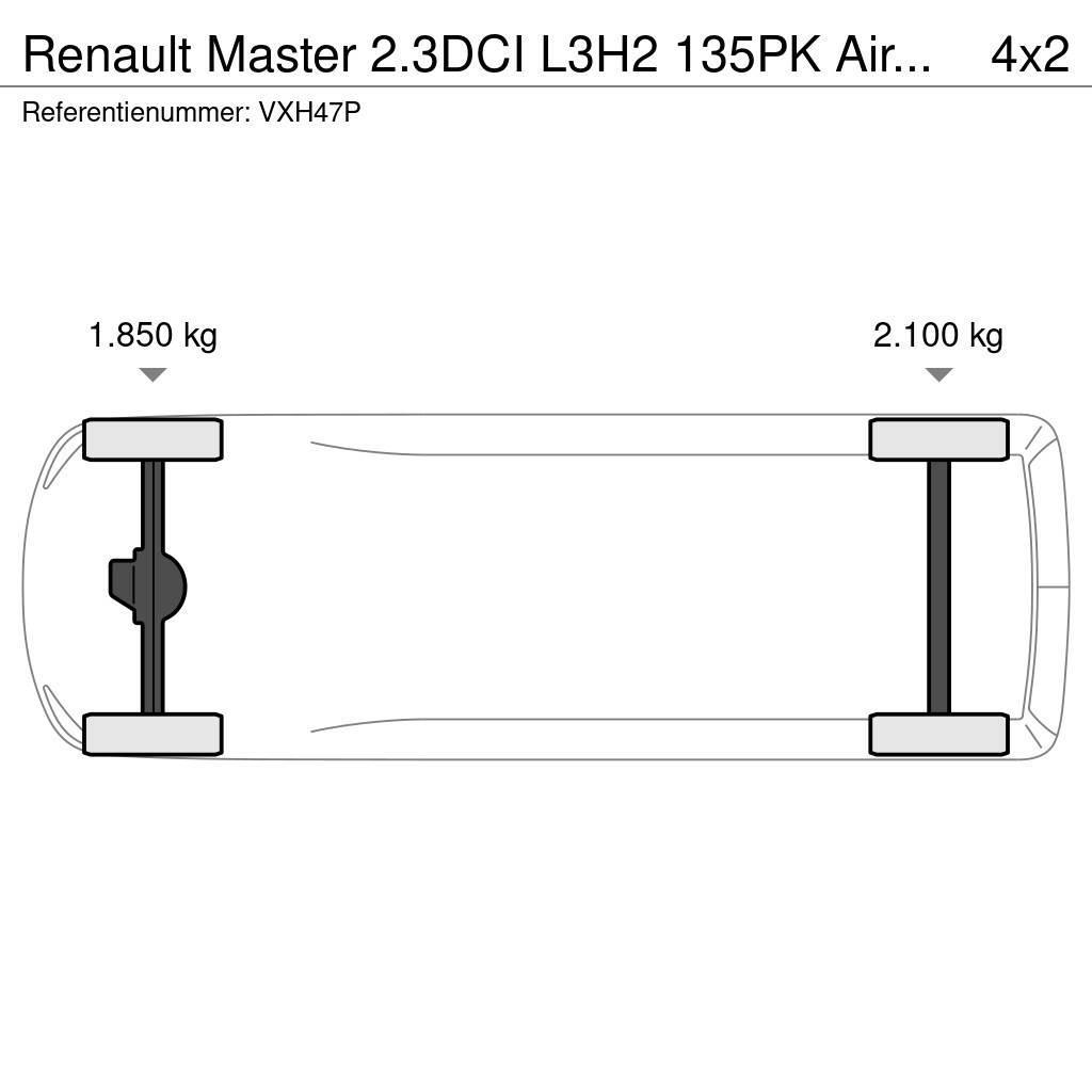 Renault Master 2.3DCI L3H2 135PK Airco Navi Cruisecontrol Gesloten opbouw