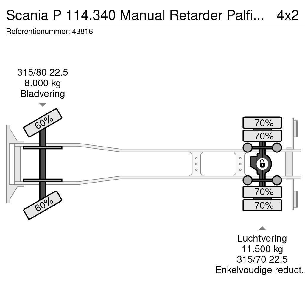 Scania P 114.340 Manual Retarder Palfinger 9,5 Tonmeter l Kranen voor alle terreinen