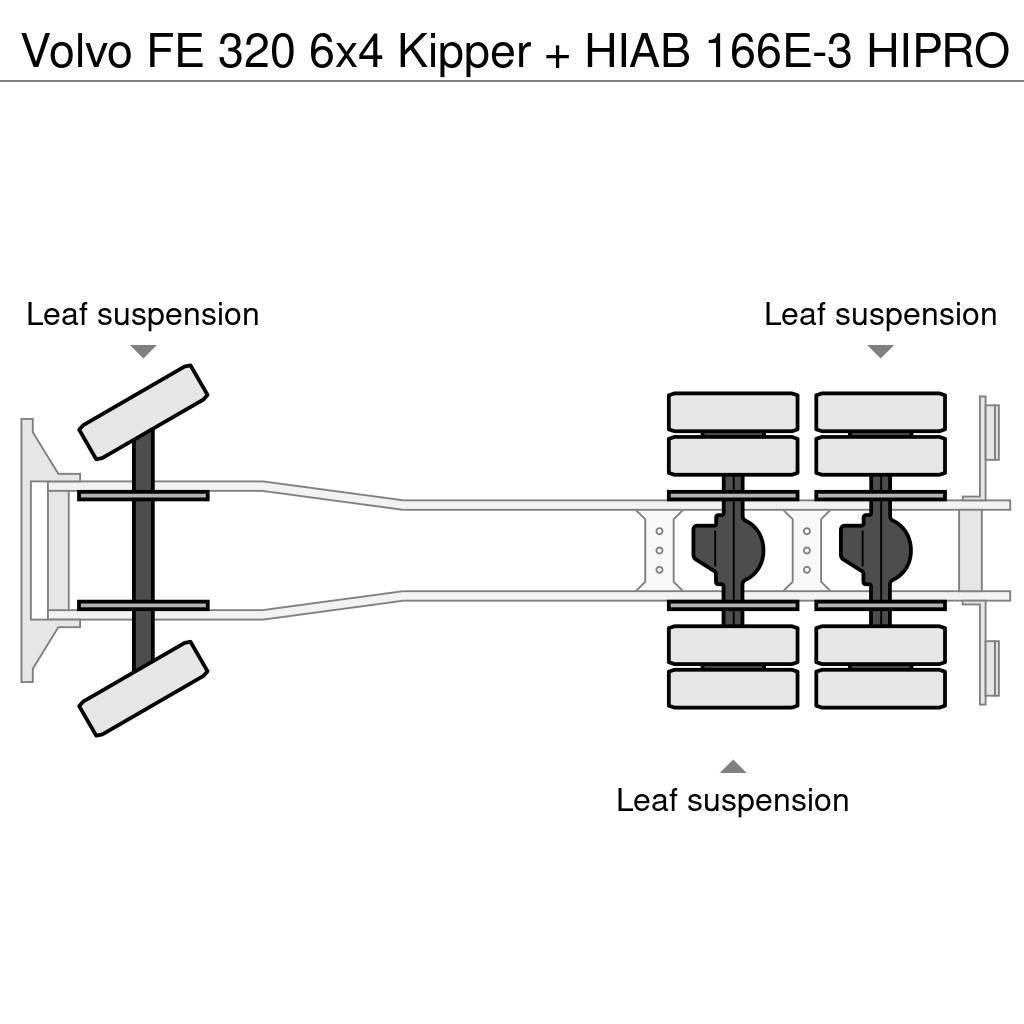 Volvo FE 320 6x4 Kipper + HIAB 166E-3 HIPRO Kipper