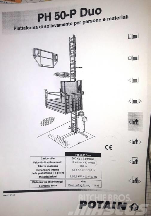Potain PH 50-P Duo ladders en platforms