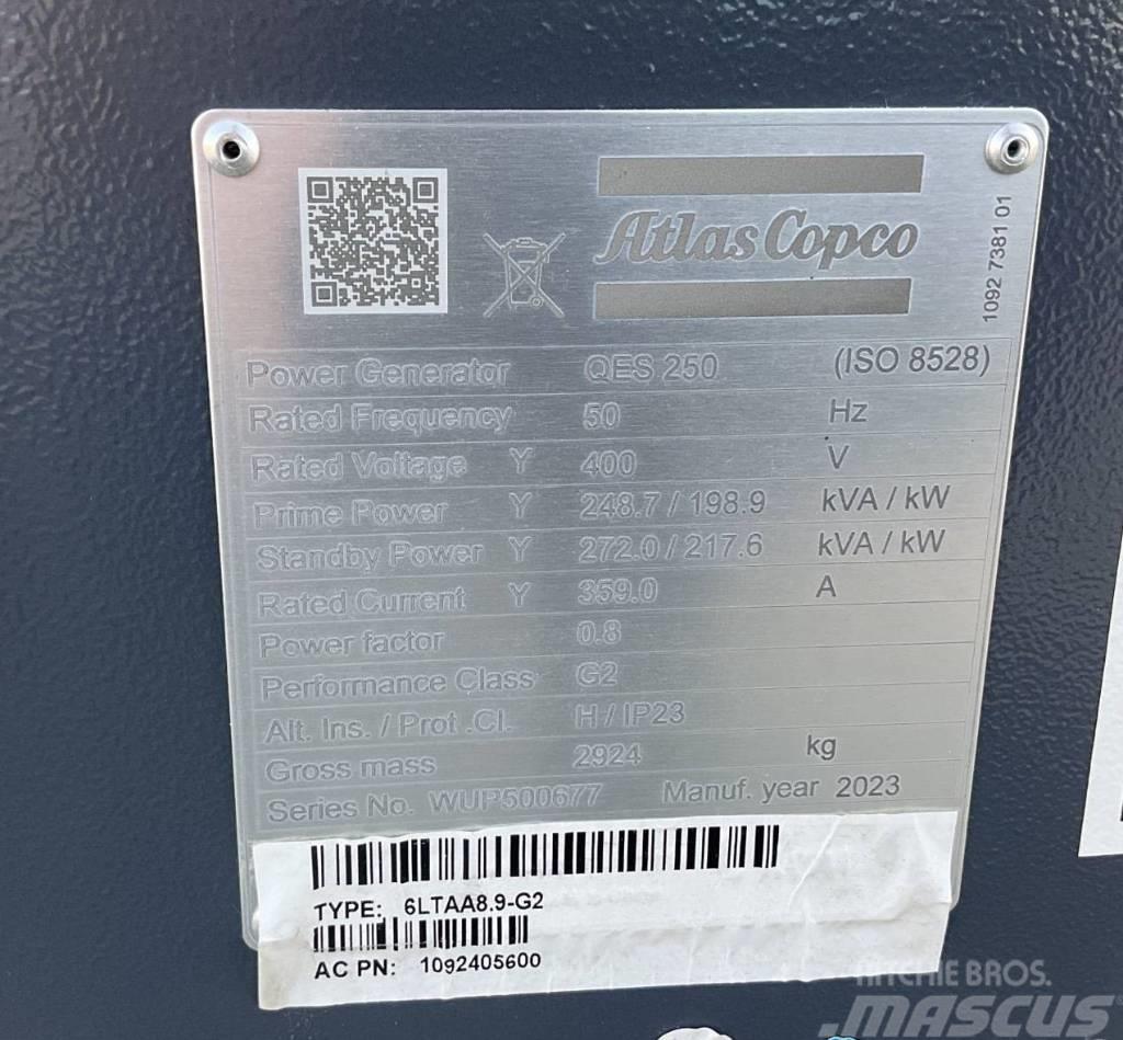 Atlas Copco QES 250 Super Silent Nowy Unused Diesel generatoren