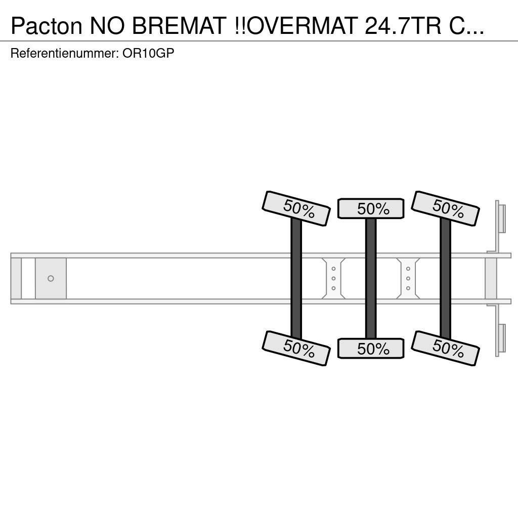 Pacton NO BREMAT !!OVERMAT 24.7TR CEMENT/MORTEL/SCREED/MO Overige opleggers