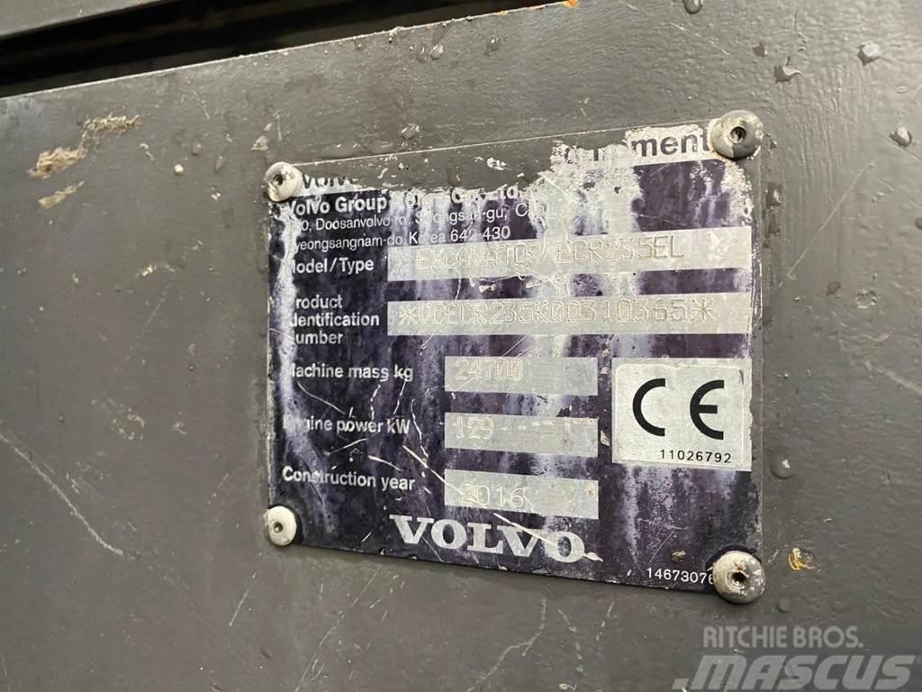 Volvo ECR 235 EL | OILQUICK | BUCKET | AIRCO Rupsgraafmachines