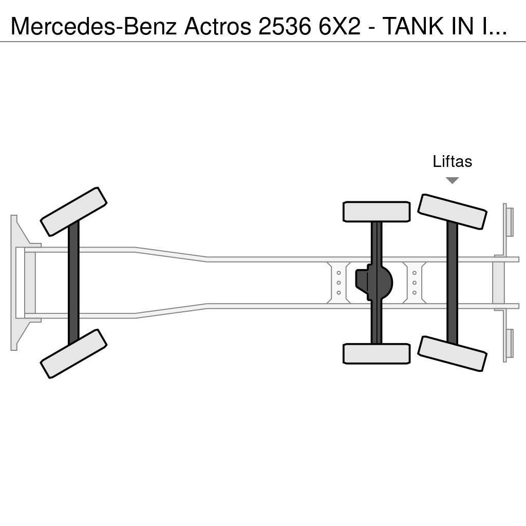 Mercedes-Benz Actros 2536 6X2 - TANK IN INSULATED STAINLESS STEE Tankwagen