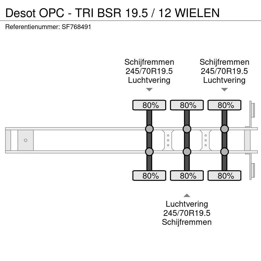 Desot OPC - TRI BSR 19.5 / 12 WIELEN Gesloten opleggers