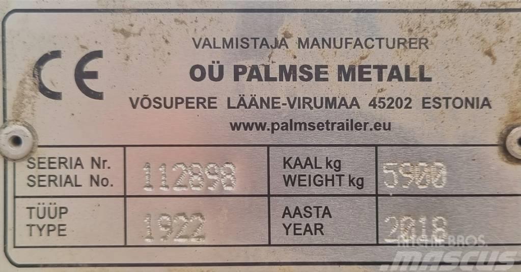 Palmse Trailer Trailer D 1922 Volymvagn Dumper 19 Ton 22 Kubik Universele aanhangers