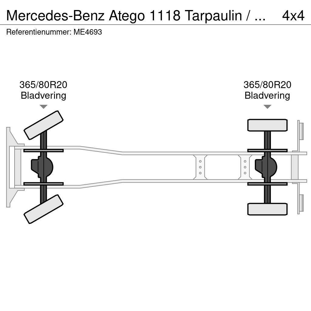 Mercedes-Benz Atego 1118 Tarpaulin / Canvas Box Truck Brandweerwagens