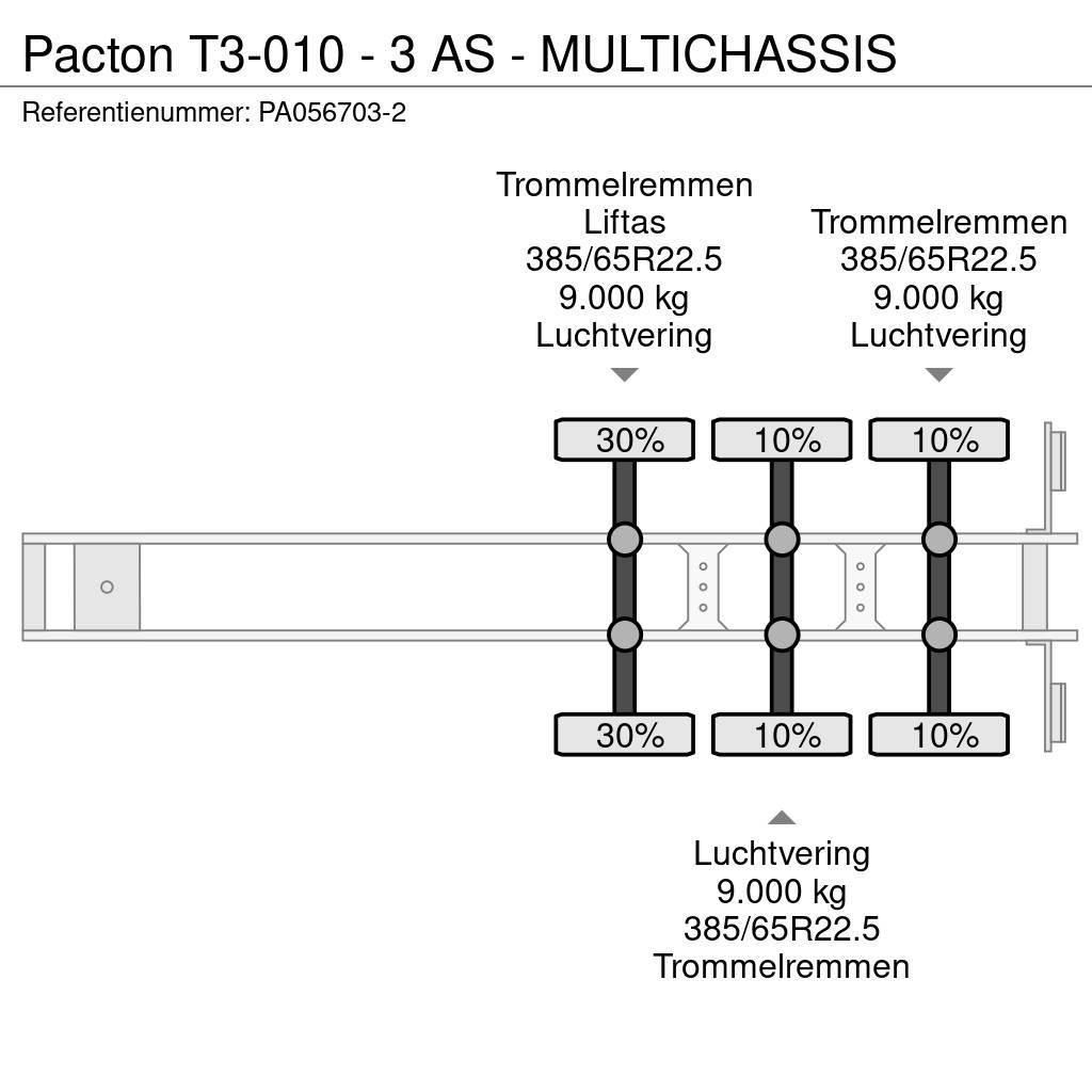 Pacton T3-010 - 3 AS - MULTICHASSIS Containerchassis