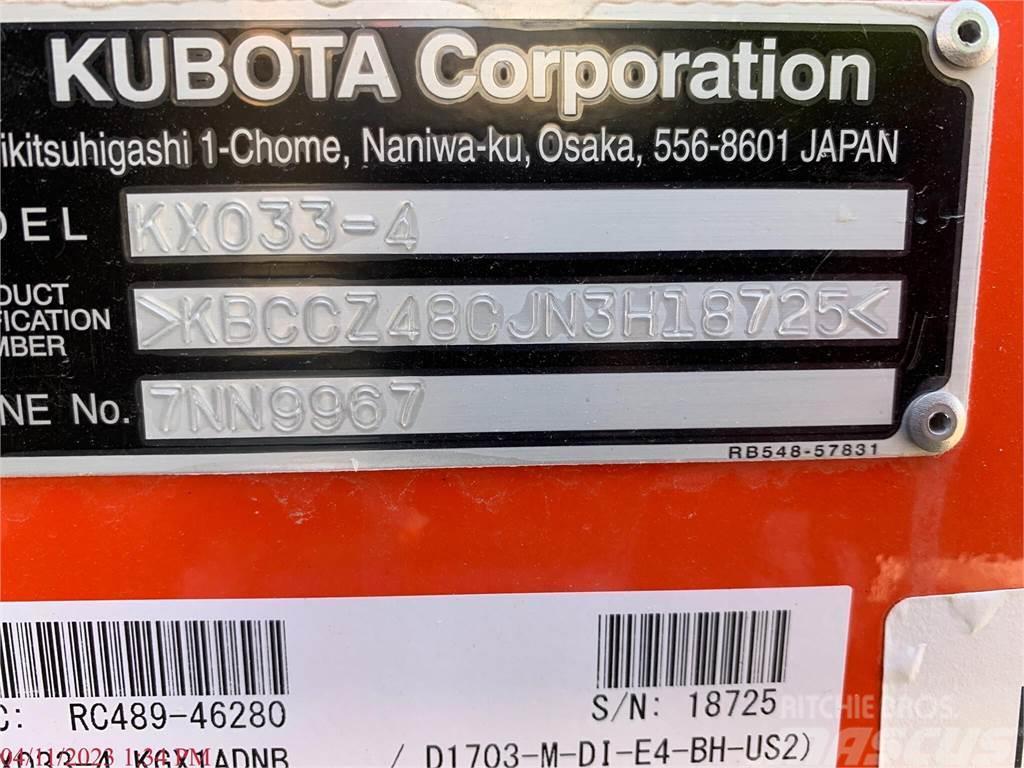 Kubota KX033-4 Minigraafmachines < 7t