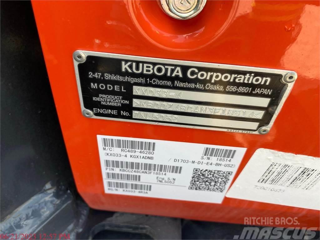 Kubota KX033-4 Minigraafmachines < 7t