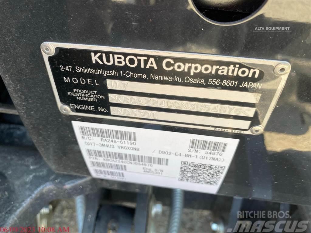 Kubota U17 Minigraafmachines < 7t