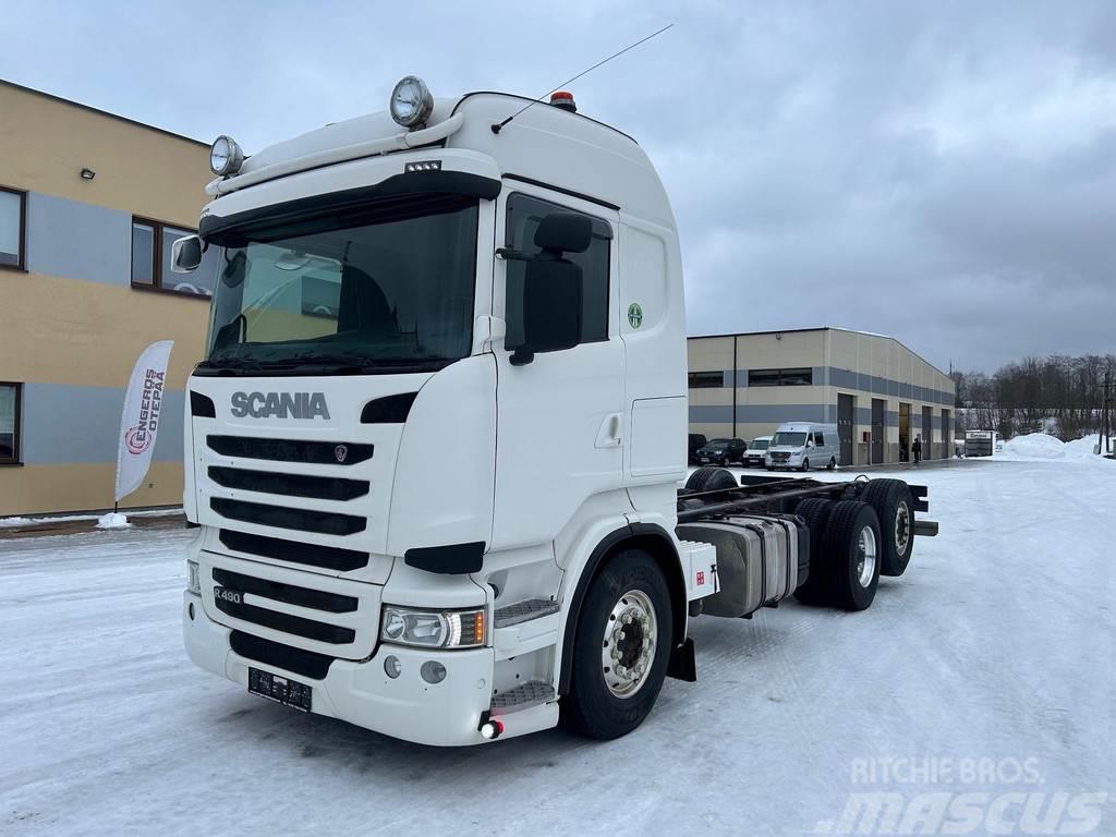 Scania R490 6X2*4 EURO6 + RETARDER Chassis met cabine
