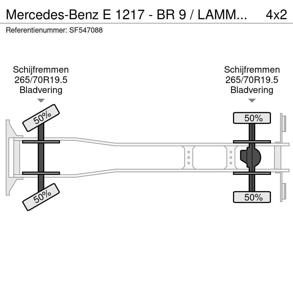 Mercedes-Benz E 1217 - BR 9 / LAMMES - BLATT - SPRING / EFFER KR Platte bakwagens