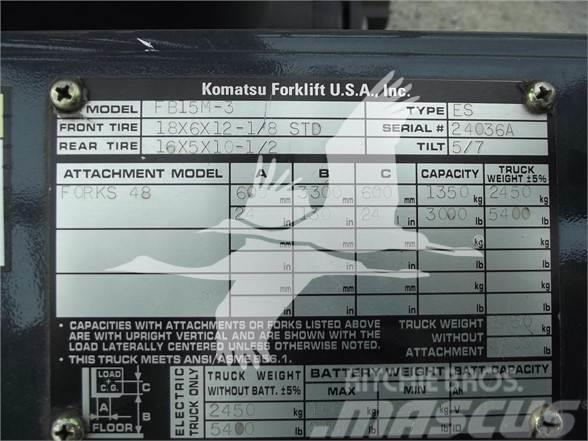 Komatsu FB15M-3 Diesel heftrucks