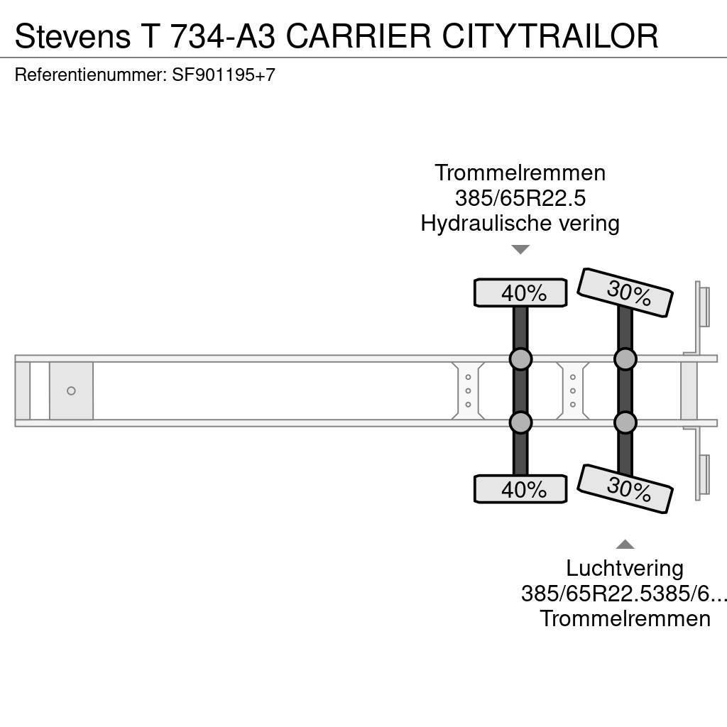Stevens T 734-A3 CARRIER CITYTRAILOR Koel-vries opleggers