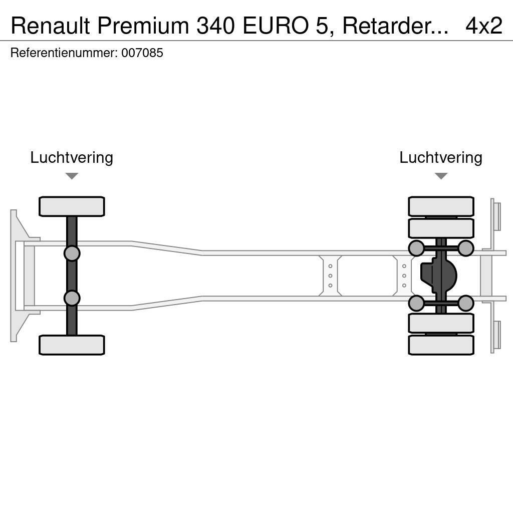 Renault Premium 340 EURO 5, Retarder, Manual Platte bakwagens