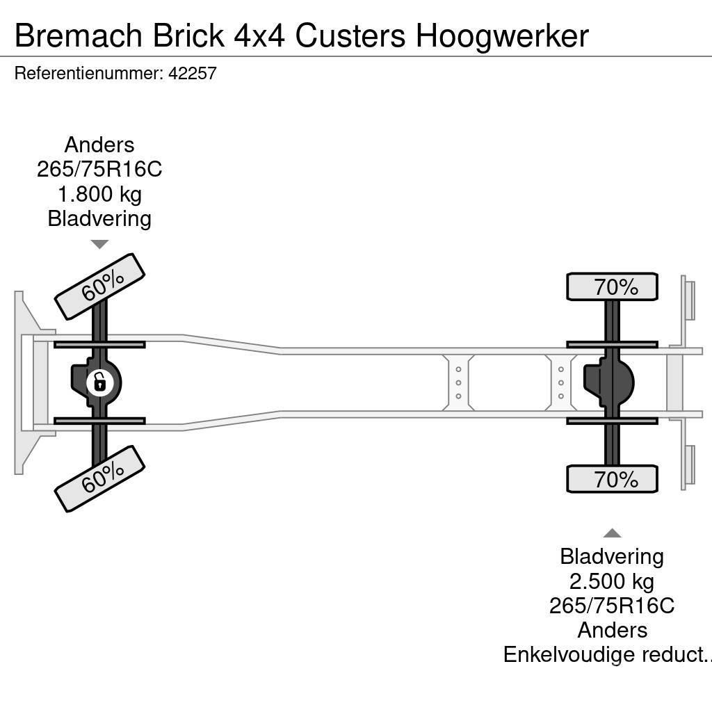  Bremach Brick 4x4 Custers Hoogwerker Auto hoogwerkers
