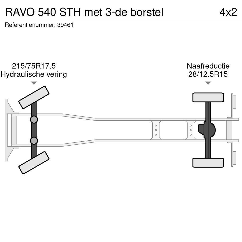 Ravo 540 STH met 3-de borstel Veegwagens