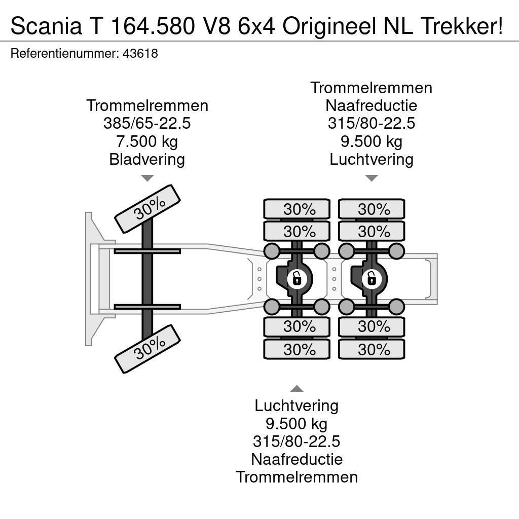 Scania T 164.580 V8 6x4 Origineel NL Trekker! Trekkers